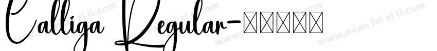 Calliga Regular字体转换